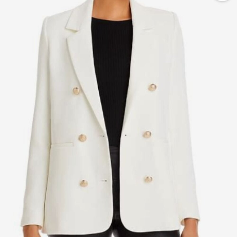Generation Love Leighton Double-Breasted Blazer White Xs Nwt